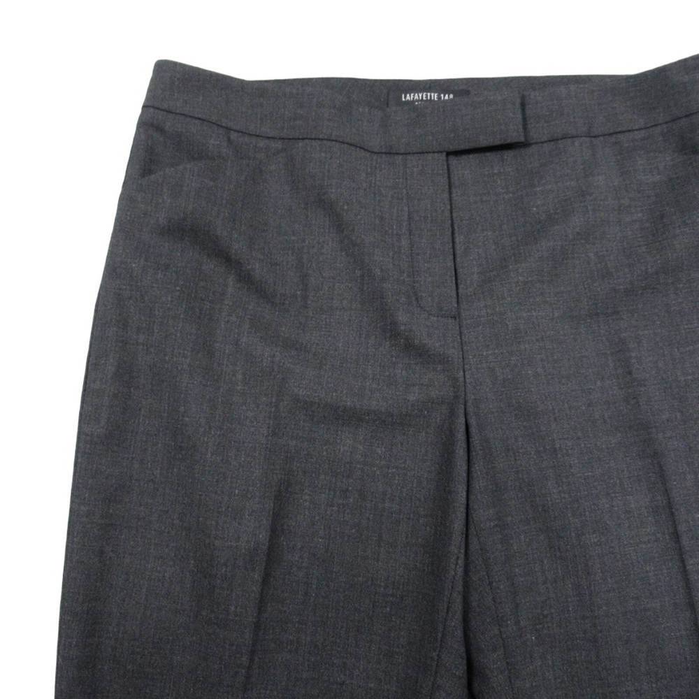 Lafayette 148 New York Women’s Irving Charcoal Gray Pants, Size 14 - Picture 4 of 7